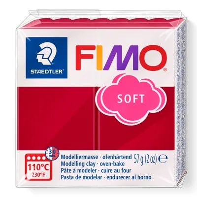 Produktbild von FIMO, Modelliermasse, Knete kirschrot soft normal