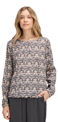 Productafbeelding van Betty Barclay dames blouse, lang袖, maat 36, grijs/beige