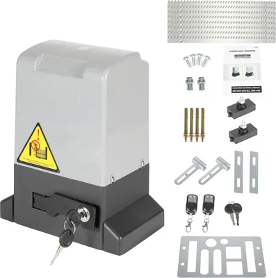 Obrázok produktu pre TolleTour otvárač posuvnej brány otvárač brány s motorom 750 W do 1600 kg otvárač brány do dvora otvárač brány posuvná brána s diaľkovým ovládaním + kľúč