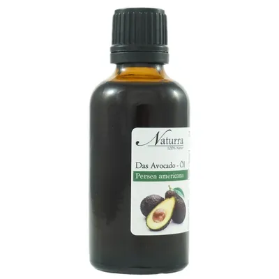 Bio Avocadoöl 50ml kaltgepresst unraffiniert Naturkosmetik Glasflasche – pflegendes Hautpflegeöl für
