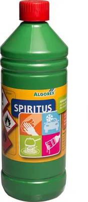Produktbild von 1 Liter Spiritus zur Reinigung, Verdünnung, Frostschutz in Sicherheitsflasche Ethylalkohol denaturiert, min. 94 % vol.