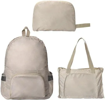 Immagine prodotto di Zaino da trekking pieghevole e leggero Ibbenzoa®, regolabile in 3 posizioni, compatto e pieghevole, realizzato in poliestere impermeabile e tessuto in nylon impermeabile, ideale per escursioni e campeggio