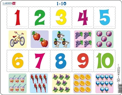 Immagine prodotto di Conteggio 1-10 puzzle 10 pezzi