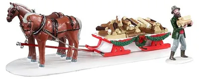 Productafbeelding van Firewood delivery, set of 2 kerstfiguur LEMAX