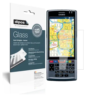 Produktbild von 2x Schutzfolie für Casio IT-G500 - Anti-Shock 9H Folie Glass Kunststoffglas