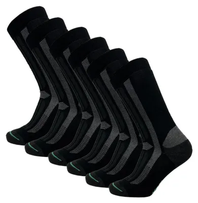 Produktbild von Arbeitssocken aus Lyocell - 6 Paar – Schwarz – 35-38