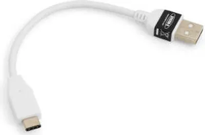Produktbild von USB 3.1 Typ C zu USB 2.0 A Datenkabel Ladekabel Kabel für USB Type-C Geräte 10 cm in weiß