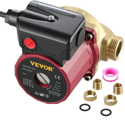 Immagine prodotto di Pompa di circolazione dell'acqua calda VEVOR 50 l/min, pompa di ricircolo dell'acqua 220 V 90 W, pompa dell'acqua 0,8 A, pompa per il circuito idraulico, ideale per docce automatiche elettroniche e lavatrici domestiche