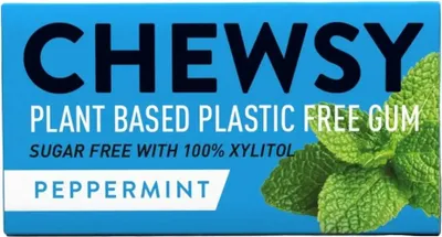 Produktbild von Chewsy Pfefferminz-Kaugummis mit Xylitol 15g