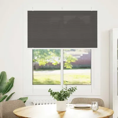 Obrázek produktu pro vidaXL Plisovaná roleta černá 105x150 cm šířka látky 104,4 cm polyester