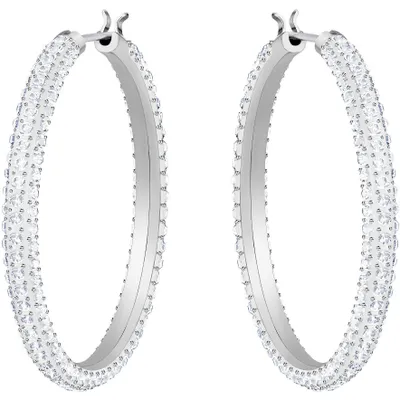 Immagine prodotto di Swarovski 5389432 Orecchini Creoles Donna Pietra Bianca Argento Placcato in Rodio