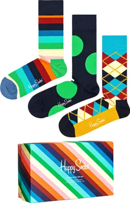 Produktbild von 41-46|Happy Socks Classic Gift Geschenkset Socken 3 Paar XCCS08-7303