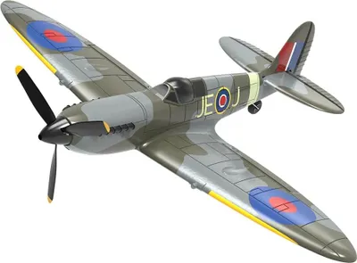 Zdjęcie produktu dla Spitfire V2 - Samolot RC - RTF - 3 baterie - 40 cm rozpiętości skrzydeł - 6-osiowy żyroskop - 2,4 GHz - 4 kanały - Niebieski