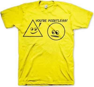 Produktbild von Youre Pointless T-Shirt - XX-Large - Yellow