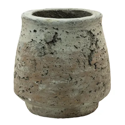 Zdjęcie produktu dla Clayre & Eef Doniczka Ø 14x14 cm Beżowo-brązowa Betonowa Okrągła
