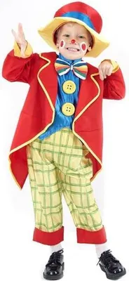 Produktbild von Clownskostüm klein für Jungen XS 3-4 Jahre (92-104 cm)