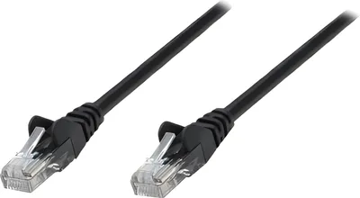 Produktbild von INTELLINET Patchkabel RJ45 S/FTP Cat6 Kupfer LSZH 1,5m schwa