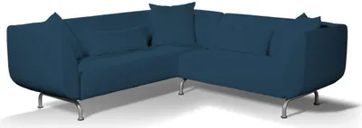 Produktbild von Dekoria Bezug für Strömstad 3+2-Sitzer Sofa, marinenblau , Bezug für Stromstad 3+2-sitzer