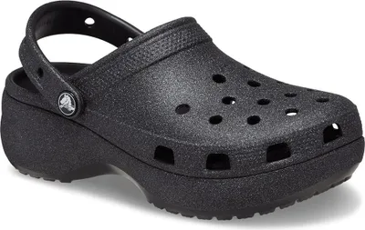 Produktbild von Crocs Classic Platform Glitter Holzschuhe Schwarz EU 37-38 Frau Schwarz EU 37-38