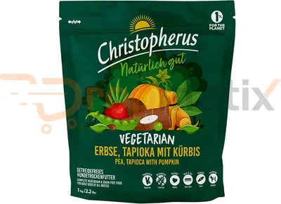 Image de Christopherus 1kg Vegetrarian Erbse, Tapioka & Kürbis