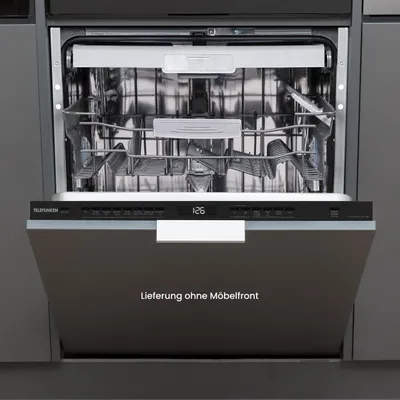 Produktbild von Telefunken Geschirrspüler 60 cm vollintegrierbar | Einbau Spülmaschine | 14 Gedecke | 9 Programme | AquaStop | GEV6014A
