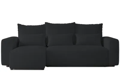 Produktbild von 4ALLHOME Ecksofa mit Schlaffunktion Travis, Couch, Sofa mit Bettkasten, Eckcouch, L-Form, Schlaffsofa, Universal, Boucle Centaur 15 Anthrazit