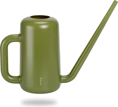 Produktbild von Plastia Gießkanne klein für den Zimmerpflanzen 1,8 L - Blumengießkanne aus recyceltem Kunststoff - Giesskanne mit Ausgießer, Grün