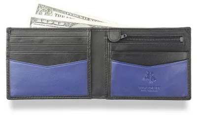 Zdjęcie produktu dla Visconti portfel męski skóra naturalna czarny RFID 11x8,5 cm