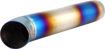 Productafbeelding van 76 mm / 3-inch uitlaatpijp voor auto's, eindstuk, inlaat, uitlaatbuis, universeel accessoire