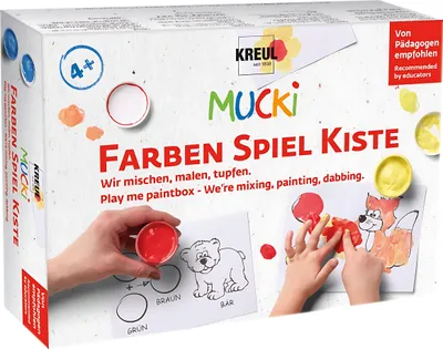 Immagine prodotto di KREUL Colore per dita "MUCKI", set da 5 x 50 ml