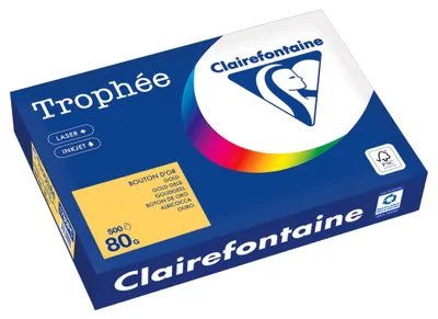 Produktbild von Exacompta Kopierpapier Trophee gold gelb DIN A4 - Normal/Kopierpapier - 80 g/m²