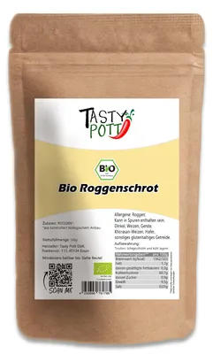 Produktbild von Tasty Pott  Roggenschrot im Beutel ab 500g - 500g
