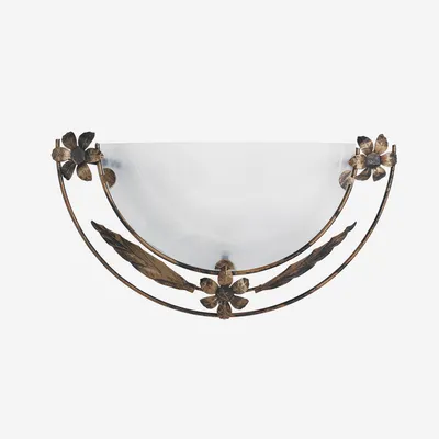 Produktbild von Wandleuchte für den Innenbereich aus Glas und Metall Riccio
