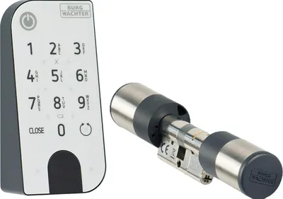 Produktbild von SecuEntry Set ENTRYeasy 7601 PIN Farbe schwarz Edelstahl