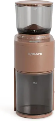 Produktbild von CREATE/COFFEE GRINDER STUDIO PRO/Kaffeemühle mit Behälter Schwarz/Fassungsvermögen bis zu 150g, 38 Mahlstufen, Sicherheitssystem, 200W