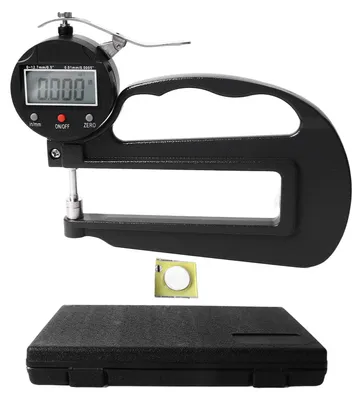 Zdjęcie produktu dla Cyfrowy miernik grubości, 0,0005 cala, 0,01 mm, rozdzielczość od 0 do 12,7 x 120 mm, zakres pomiarowy do obróbki mechanicznej