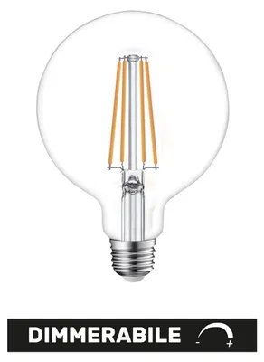 Produktbild von Alcapower LED-Globelampe G95, dimmbar, 12W E27 1520lm, 4000K Naturweiß, 360° - für Heimbeleuchtung.