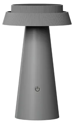 Produktbild von Luxus - Tischleuchte Solar Mambo - Grau - H23 x Ø14