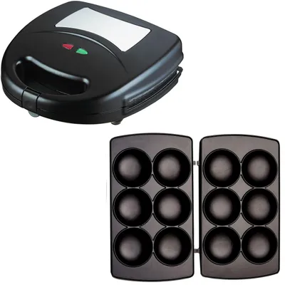 Zdjęcie produktu dla Syntrox Multimaker Corn Pie Maker SM-1300W z zestawem wymiennych płyt