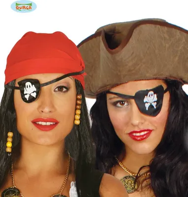 Produktbild von schwarze Augenklappe für Piraten