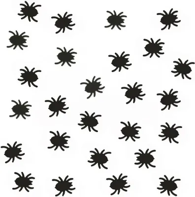 Produktbild von Oblique Unique Konfetti Spinnen Halloween Streudeko Streuteile Deko 500 Stk - schwarz