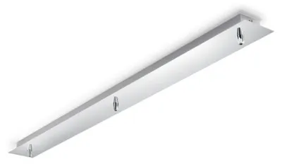 Image de Cup Rail de plafond pour 3 suspensions Chrome