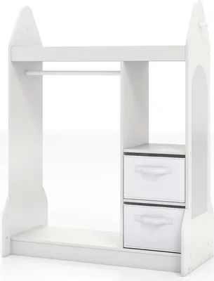 Immagine prodotto di Armadio per bambini con specchio, bianco, 107 cm