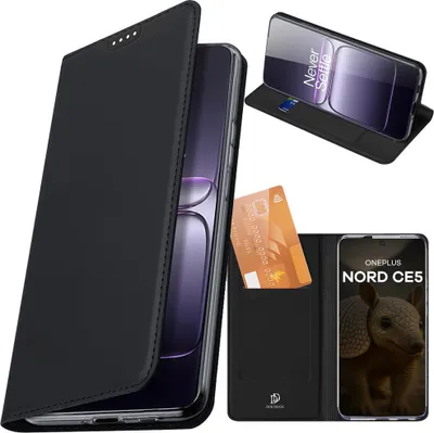 Produktbild von Handyhülle mit Klappe für OnePlus Nord CE5, Dux Ducis Skin Pro, Schwarz