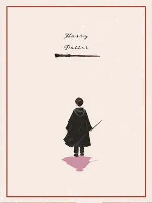 Obrázok produktu pre Harry Potter - potlač "Tešíme sa na Harryho" PM9174 (40 cm x 30 cm) (béžová/čierna)