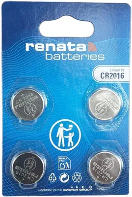 Productafbeelding van Renata - Knoopcel batterijen - CR2016 - Lithium - 3V - 4 stuks