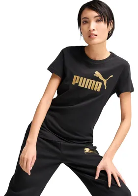 Zdjęcie produktu dla Koszulka Puma ESS METALLIC No. 1 Logo – czarna, rozmiar: XS