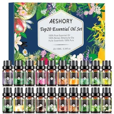 Zdjęcie produktu dla Olejki eteryczne zestaw 20 sztuk 10ML do dyfuzora aromaterapia prezent