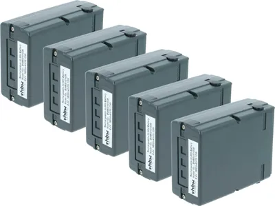 Produktbild von vhbw 5x Akku kompatibel mit Icom IC-02GAT, HTX-404, HTX-202, IC-2GAT, IC-2AT, IC-12GAT, IC-12AT Funkgerät, Walkie Talkie (1800 mAh, 8,4 V, NiMH)