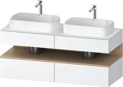 Produktbild von DURAVIT QA4767030180010 QTG KWTU WH Ek. 1400x550x600 Wß Mt. H